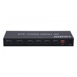 4K HDMI Matrix 4x2 with 2 audio outputs 4K HDMI Matrix 4x2 with 2 audio outputs