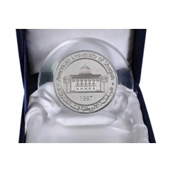 Crystal Medallion with Velvet Box