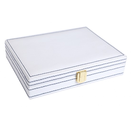 White Leather Box