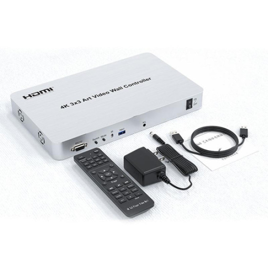 4K 3x3 Art Video Wall Controller