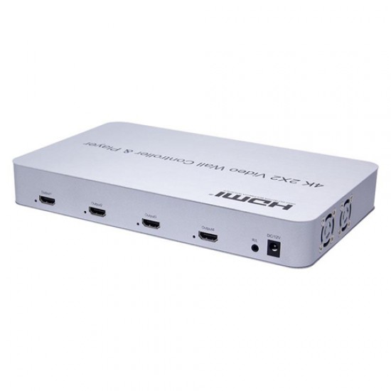 4k 2X2 HDMI Video Wall Controller With Media Player Function