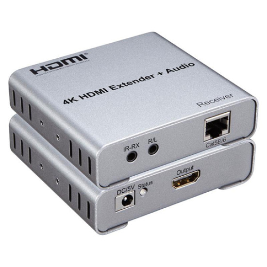 4k 100m HDMI Extender With Local Loop Out And Audio Output