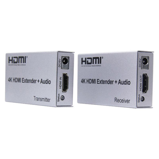 4K Ultrathin 100m HDMI Extender With IR And Audio Output